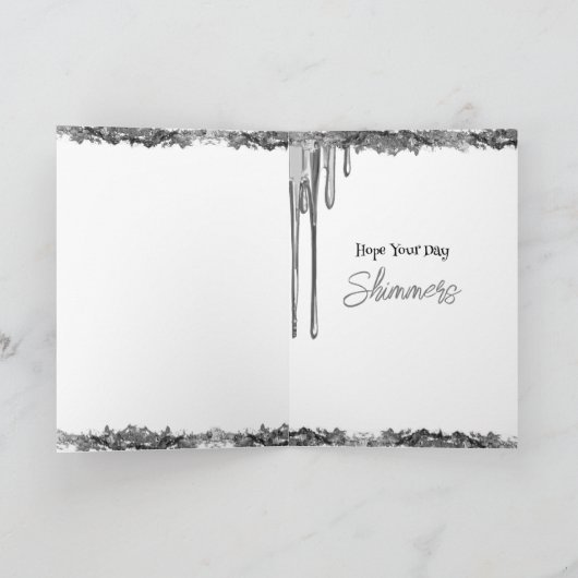 Hoffe, dein Tag schimmert Karte (Innenseite)