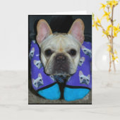 Hoffe, dein Weihnachten ist froh, Hund geworden! Karte (Gelbe Blume)