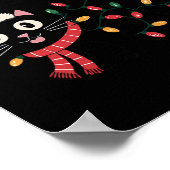 Hoffe, dein Weihnachten ist melodisch und hell Fun Poster (Ecke)