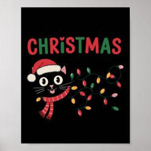Hoffe, dein Weihnachten ist melodisch und hell Fun Poster