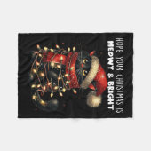 Hoffe, dein Weihnachten ist Meowy & Amp; helles, s Fleecedecke (Vorderseite (Horizontal))