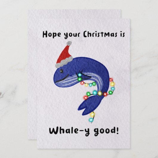 Hoffe, dein Weihnachten ist whale-y gut! (Vorne/Hinten)