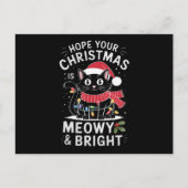 Hoffe, deine Weihnachten ist Meowy und helle Katze (Vorderseite)