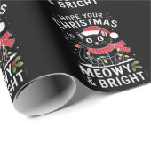 Hoffe, deine Weihnachten ist Meowy und helle Katze Geschenkpapier (Rolleneckpunkt)