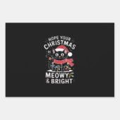 Hoffe, deine Weihnachten ist Meowy und helle Katze Geschenkpapier Set (Vorderseite)