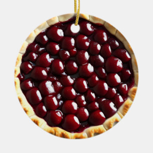 Hoffe, deine Weihnachten ist pie-fect   Funny Food Keramik Ornament