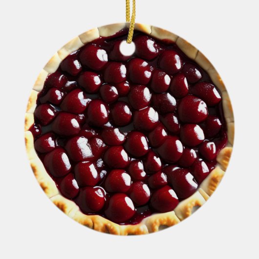 Hoffe, deine Weihnachten ist pie-fect | Funny Food Keramik Ornament (Vorne)