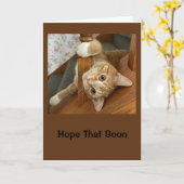 Hoffe, du bist Gefühl Purr-perfekt schön! Karte (Gelbe Blume)