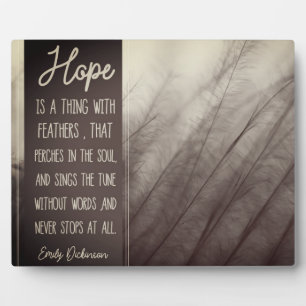 HOFFE etwas mit Federn Fotoplatte