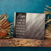 HOFFE etwas mit Federn Fotoplatte (Seite)