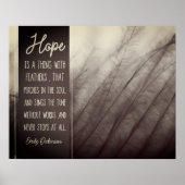 HOFFE etwas mit Federn Poster (Vorne)