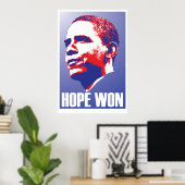 Hoffe gewinnt! - Barack Obama Präsident der USA Poster (Heimbüro)