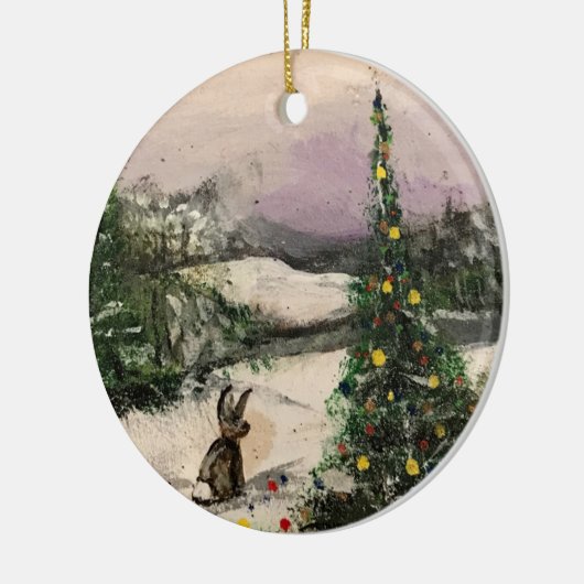 Hoffe Weihnachten! Keramik Ornament (Links)