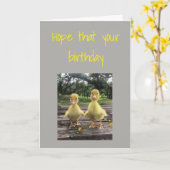 HOFFEN, DASS IHR GEBURTSTAG NUR ***DUCKY*** KARTE (Gelbe Blume)
