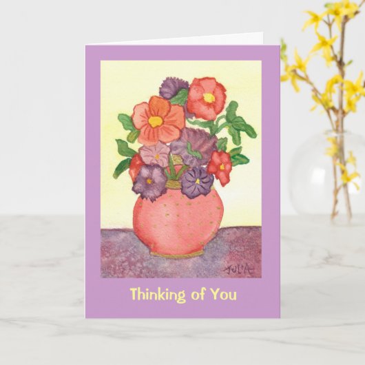 hoffen, dass sich die Dinge bald verbessern Karte (Gelbe Blume)