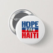 Hoffen für Haiti Button (Vorne & Hinten)