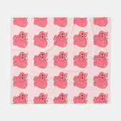 Hoffen Sie das Flusspferd - Kinder Fleecedecke (Vorderseite (Horizontal))