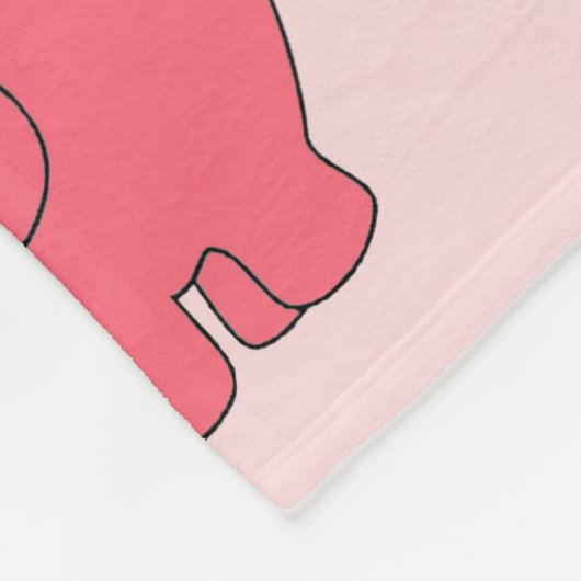 Hoffen Sie das Flusspferd - Kinder Fleecedecke (Ecke)