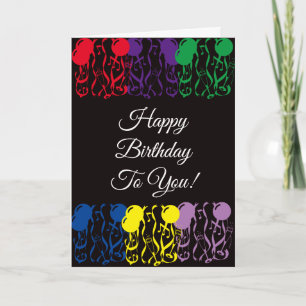 HOFFEN SIE, DASS IHR GEBURTSTAG LIT Faltgeklappte  Karte