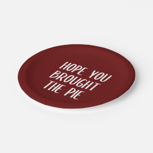 Hoffen Sie, dass Sie die Teller von Kuchen Papier (Schrägansicht)