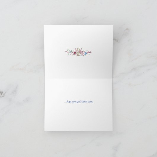 Hoffen Sie, dass Sie sich bald besser fühlen Karte (Innenseite)