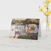 Hoffen Sie, dass Sie sich bald besser wünschen Sie Karte (Gelbe Blume)