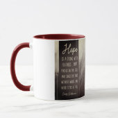 HOFFEN Sie eine Sache mit Federn Tasse (Links)