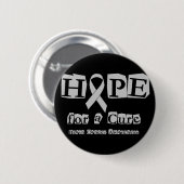 Hoffen Sie für eine Heilung - grauer Button (Vorne & Hinten)