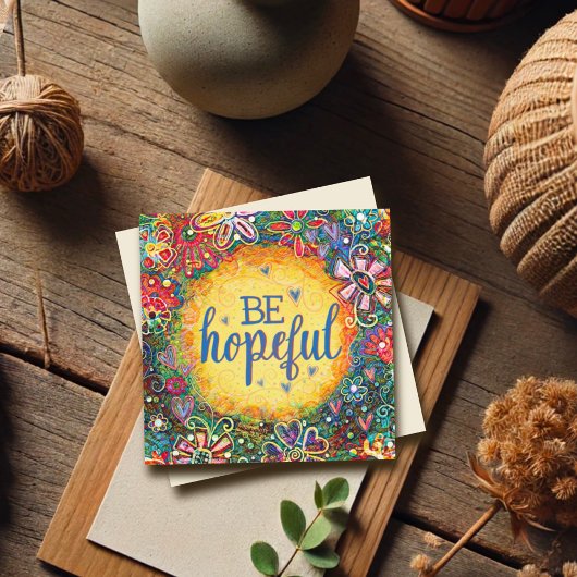 Hoffentlich florale Ermutigung Hübsche Inspiritivi