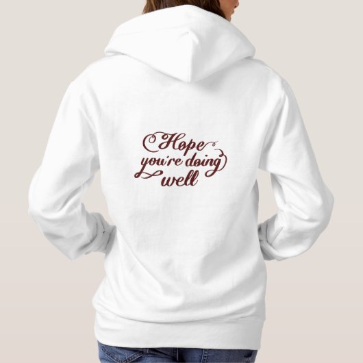 Hoffentlich geht es dir gut Kapuzenpullover Hoodie (Rückseite)