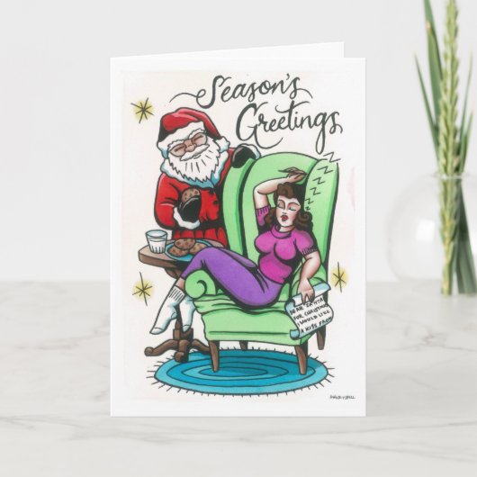 Hoffentlich geht mein Weihnachtswunsch in Erfüllun Karte (Vorderseite)