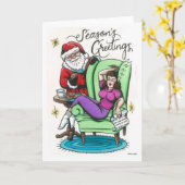 Hoffentlich geht mein Weihnachtswunsch in Erfüllun Karte (Gelbe Blume)