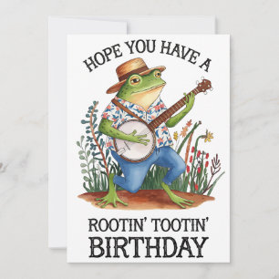 Hoffentlich hast du einen toller Geburtstag Frosch Feiertagskarte