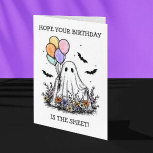 Hoffentlich ist dein Geburtstag das Halloween-Gesp Karte