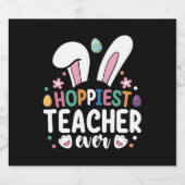 Hoffentlich Lehrer je Schule Ostern Bunny Egg Bierflaschenetikett (Einzelnes Label)