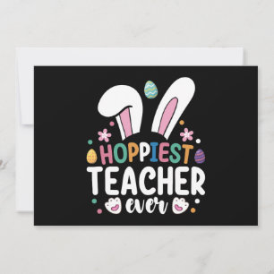 Hoffentlich Lehrer je Schule Ostern Bunny Egg Einladung