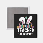 Hoffentlich Lehrer je Schule Ostern Bunny Egg Magnet (Vorderseite/Rückseite)