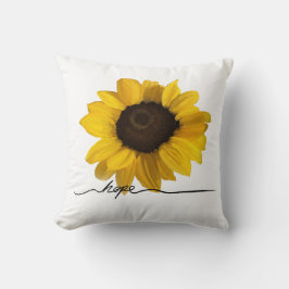 Hoffentlich realistische gelbe Sonnenblumenmalerei Kissen