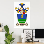 Hoffmann Familienwappen Poster (Heimbüro)