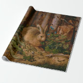 Hoffmann Hare Forest Nature Malerei Geschenkpapier (Ungerollt)