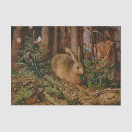 Hoffmann Hare Forest Nature Malerei Seidenpapier (Vorderseite)