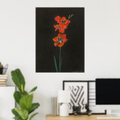 Hoffmanns Lelie-Blumen Poster (Heimbüro)