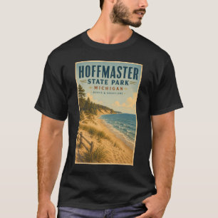 Hoffmaster State Park Michigan Illustration Reise T-Shirt