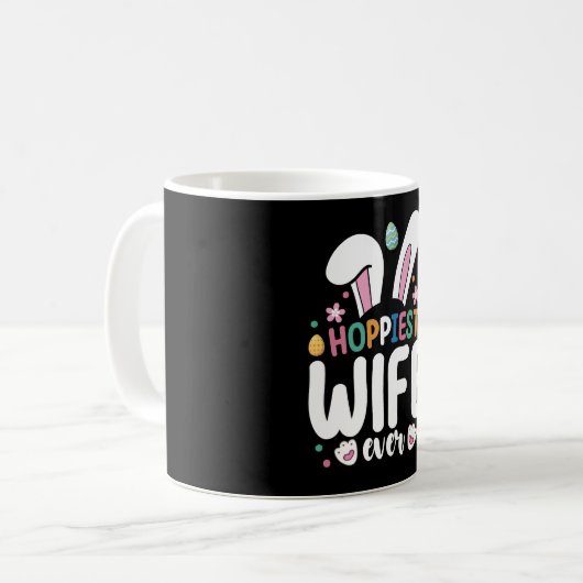 Hoffnest Ehefrau Ever Familie Ostern Sonnige Eier Kaffeetasse (Vorderseite Links)