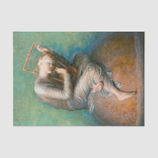 Hoffnung, 1886 von George Frederic Watts Seidenpapier (Vorderseite)