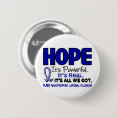 HOFFNUNG 1 ALS Lou Gehrig's Disease Button (Vorne & Hinten)