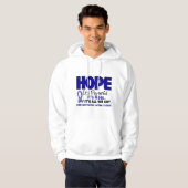 HOFFNUNG 1 ALS Lou Gehrig's Disease Hoodie (Vorne ganz)
