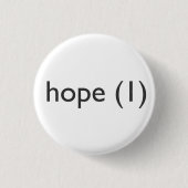 Hoffnung (1), Knopf Button (Vorderseite)