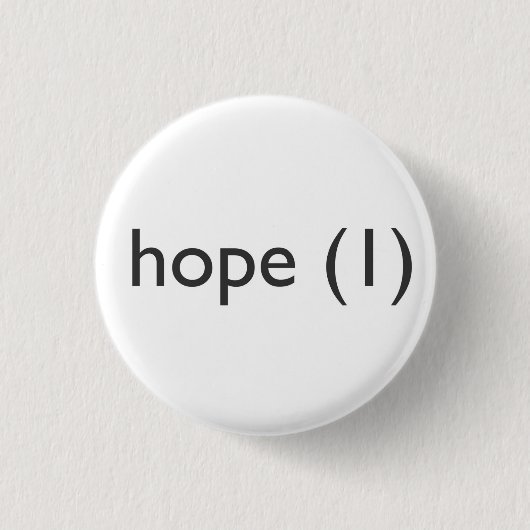 Hoffnung (1), Knopf Button (Vorderseite)
