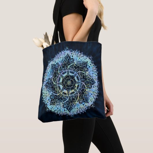 Hoffnung 2 Gefärbte Krawatte Mandala Tasche (Von Nahem)